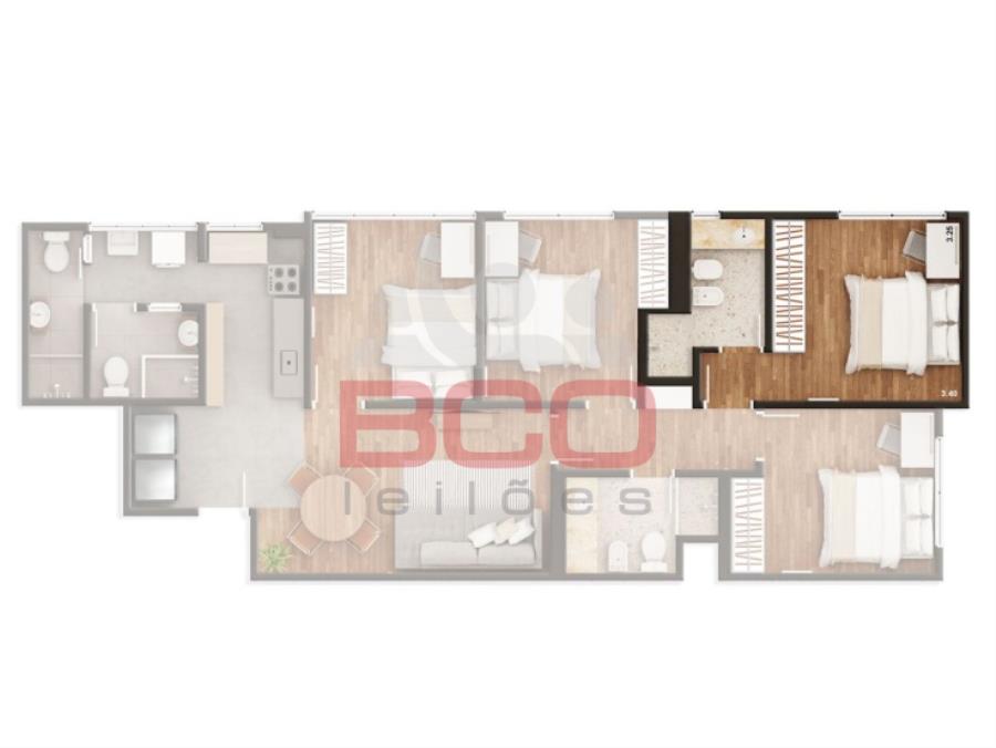 001 Apartamento na Vila Olímpia em São Paulo/SP, localizado em São Paulo - SP, bairro Vila Olímpia