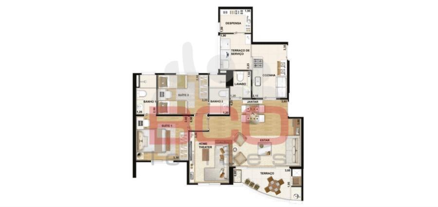 Apartamento 84, do Edifício Winner Family Club Apartamento 86m2, Jardim Aeroporto, São Paulo/SP, localizado em São Paulo - SP